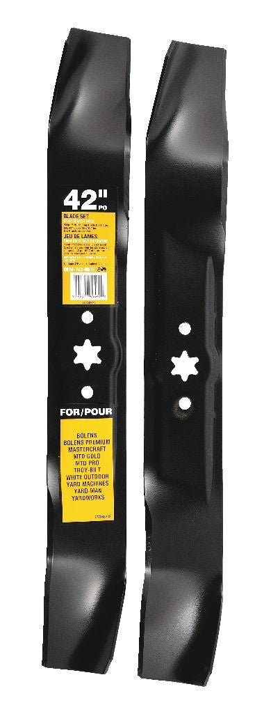 MTD 3-in-1, 2-Blade Replacement Set for 42-in Lawn Tractor Cutting Decks, Black K4