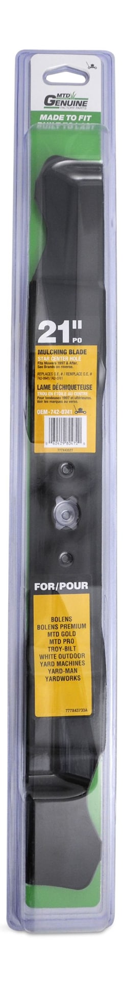 MTD Mulch Lawn Mower Replacement Blade, 21-in V5