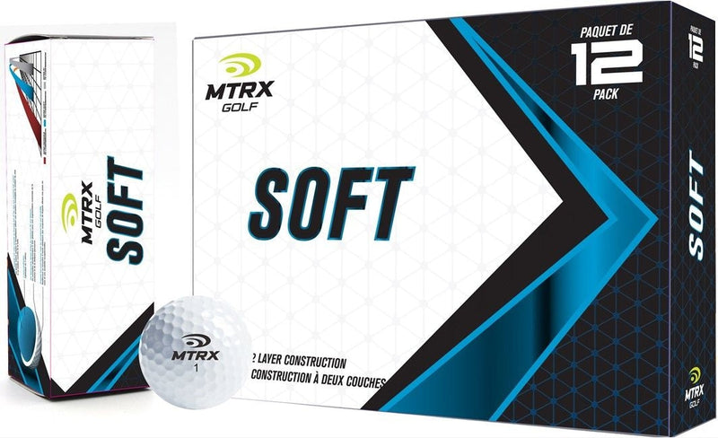 MTRX Soft Golf Balls, White, 12-pk G4