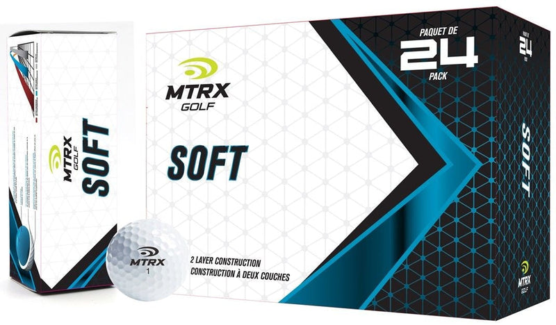 MTRX Soft Golf Balls, White, 24-pk F7