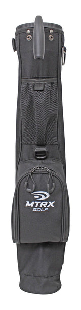MTRX Sunday 3-Way Top Golf Stand Bag, Lightweight, Black