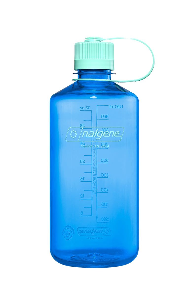 Nalgene BPA-Free Portable Reusable Water Bottle, Impact-Resistant, Various Colours, 32-oz K1