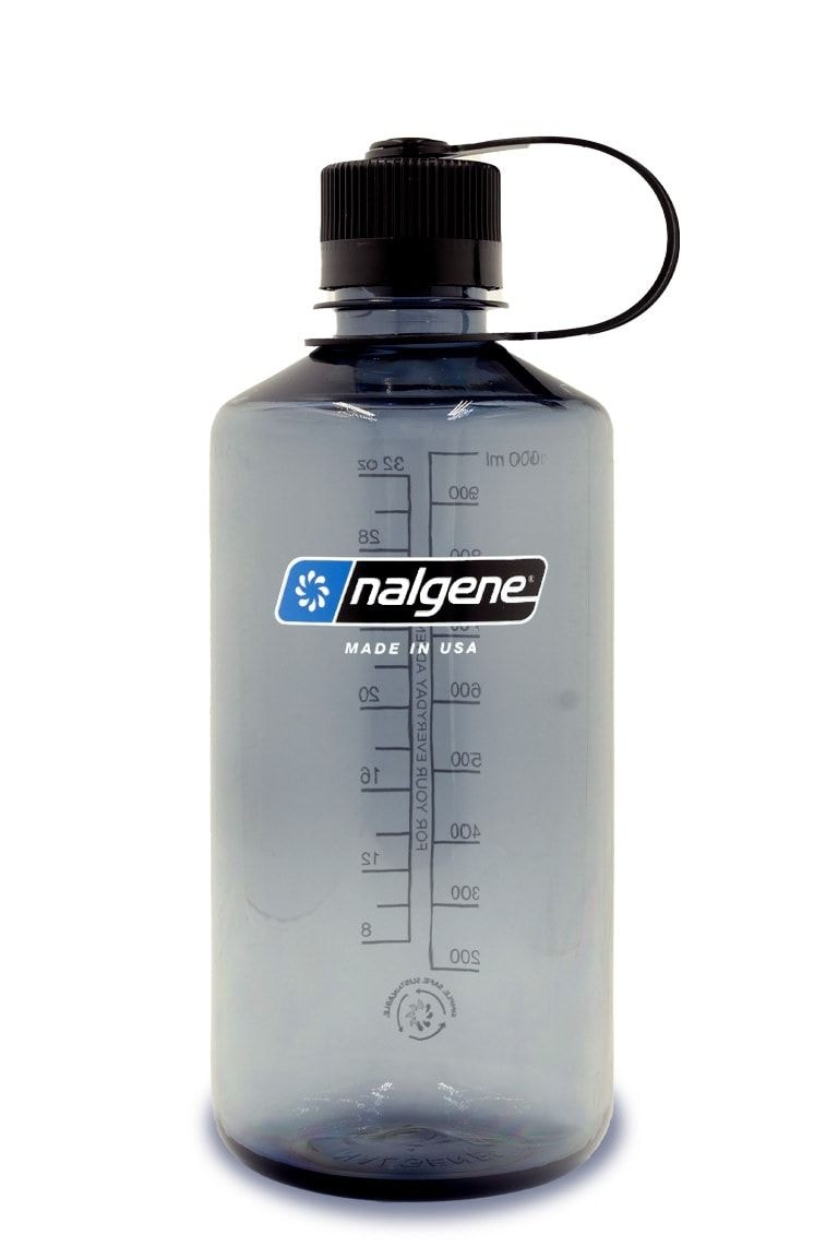 Nalgene Sustain Narrow Mouth Water Bottle, Grey, 1 L T8