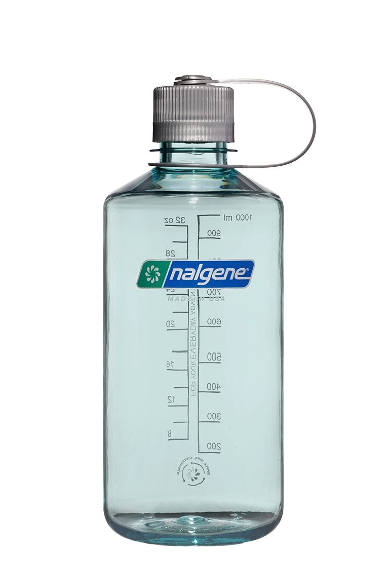 Nalgene Sustain Narrow Mouth Water Bottle, Seafoam, 1 L Q7