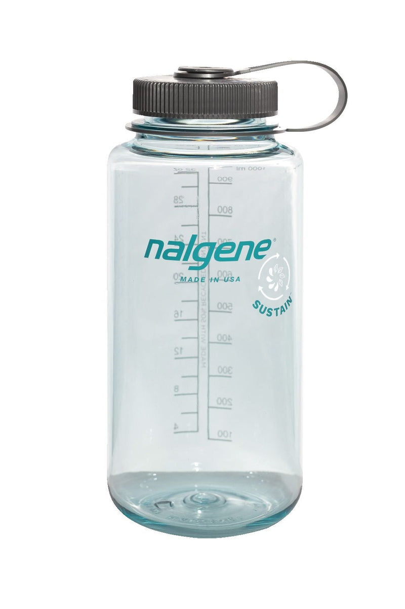 Nalgene Sustain Wide Mouth Water Bottle, Seafoam, 1 L W8