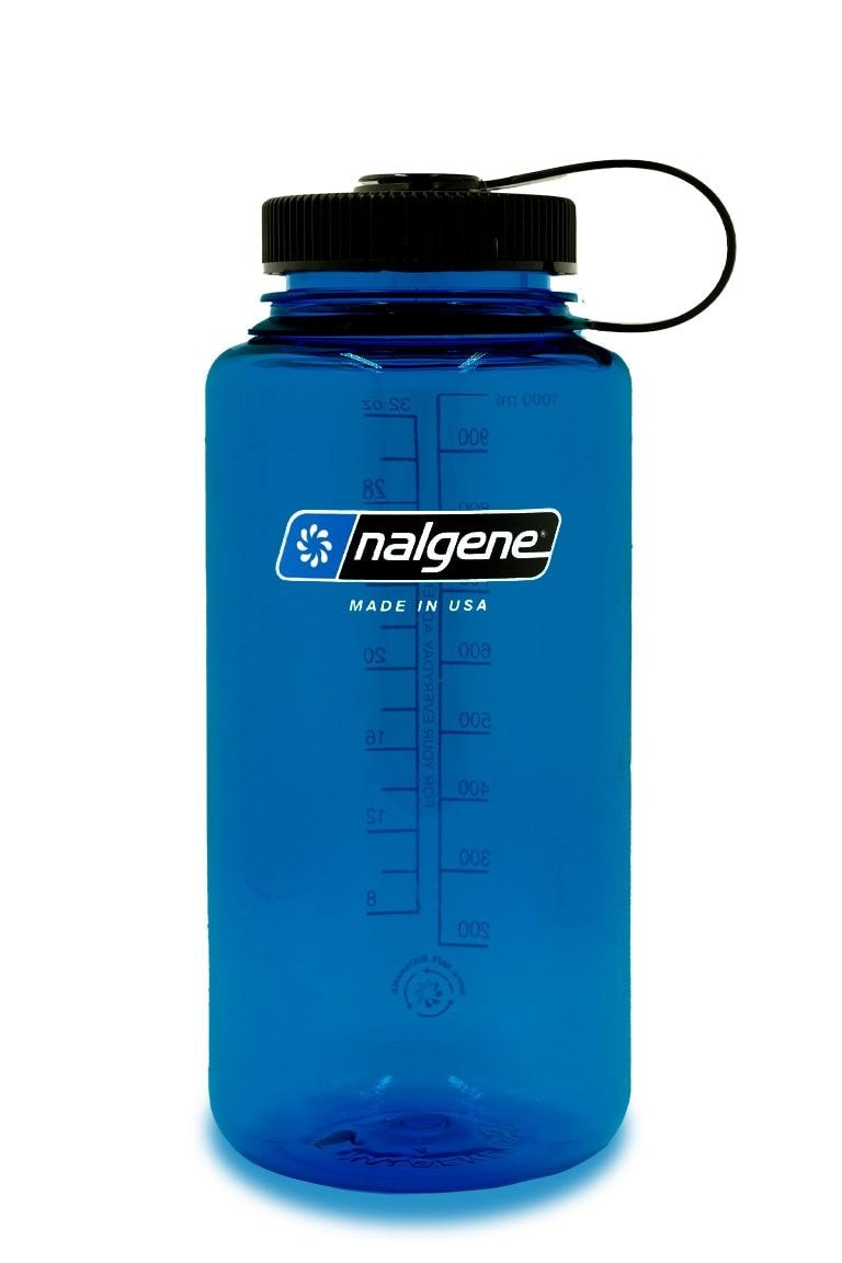 Nalgene Sustain Wide Mouth Water Bottle, Slate Blue, 32-oz X0