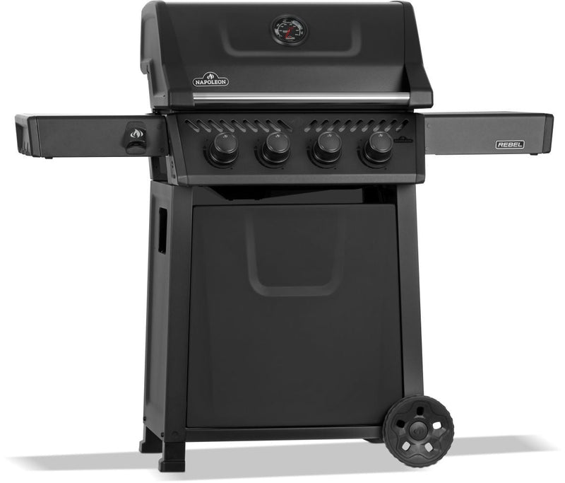 Napoleon Rebel 425 4-Burner LP Gas BBQ, Matte Black F2