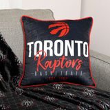 NBA Toronto Raptors Basketball Est. 1995 Décor Throw Pillow For Fans, Black, 18-in x 18-in