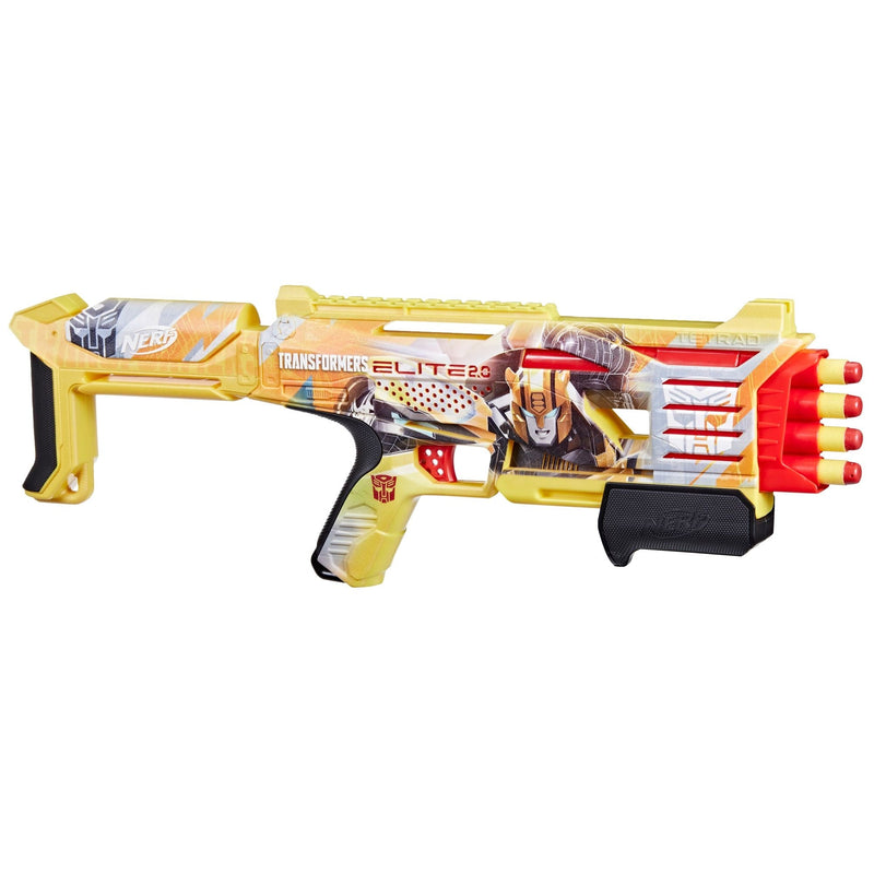 Nerf Transformers Elite 2.0 Bumblebee Blaster, Ages 8+ V9