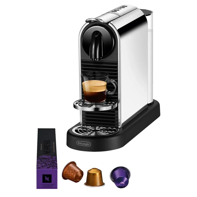 Nespresso Citiz Espresso Machine by De'Longhi, Platinum, with $30 Nespresso coffee voucher W7