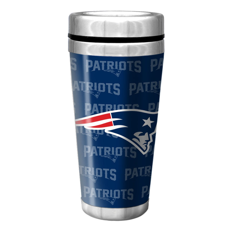 New England Patriots Insulated Stainless Steel Travel Mug For NFL Football Fans/Collectors, 16-oz G1
