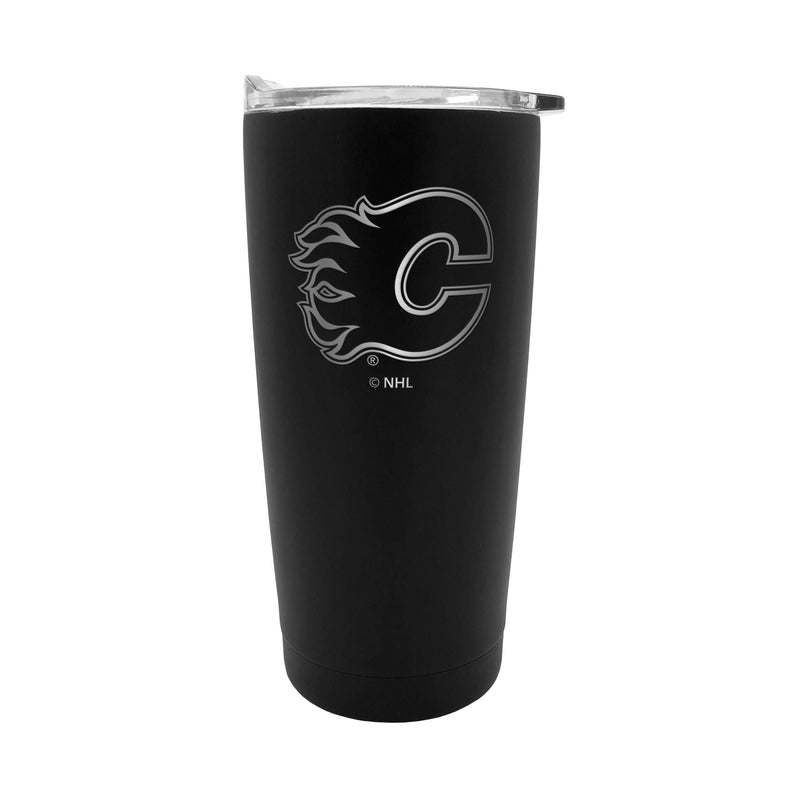 NHL Calgary Flames Executive Stainless Steel Insulated Travel Tumbler, Black, 20-oz Y6