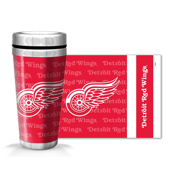 NHL Detroit Red Wings Hockey Logo Full Wrap Travel Mug, 14-oz I7