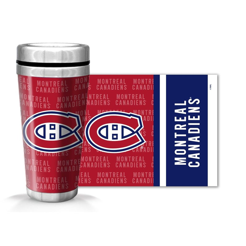 NHL Montreal Canadiens Full Wrap Wallpaper Travel Mug, 14-oz W9