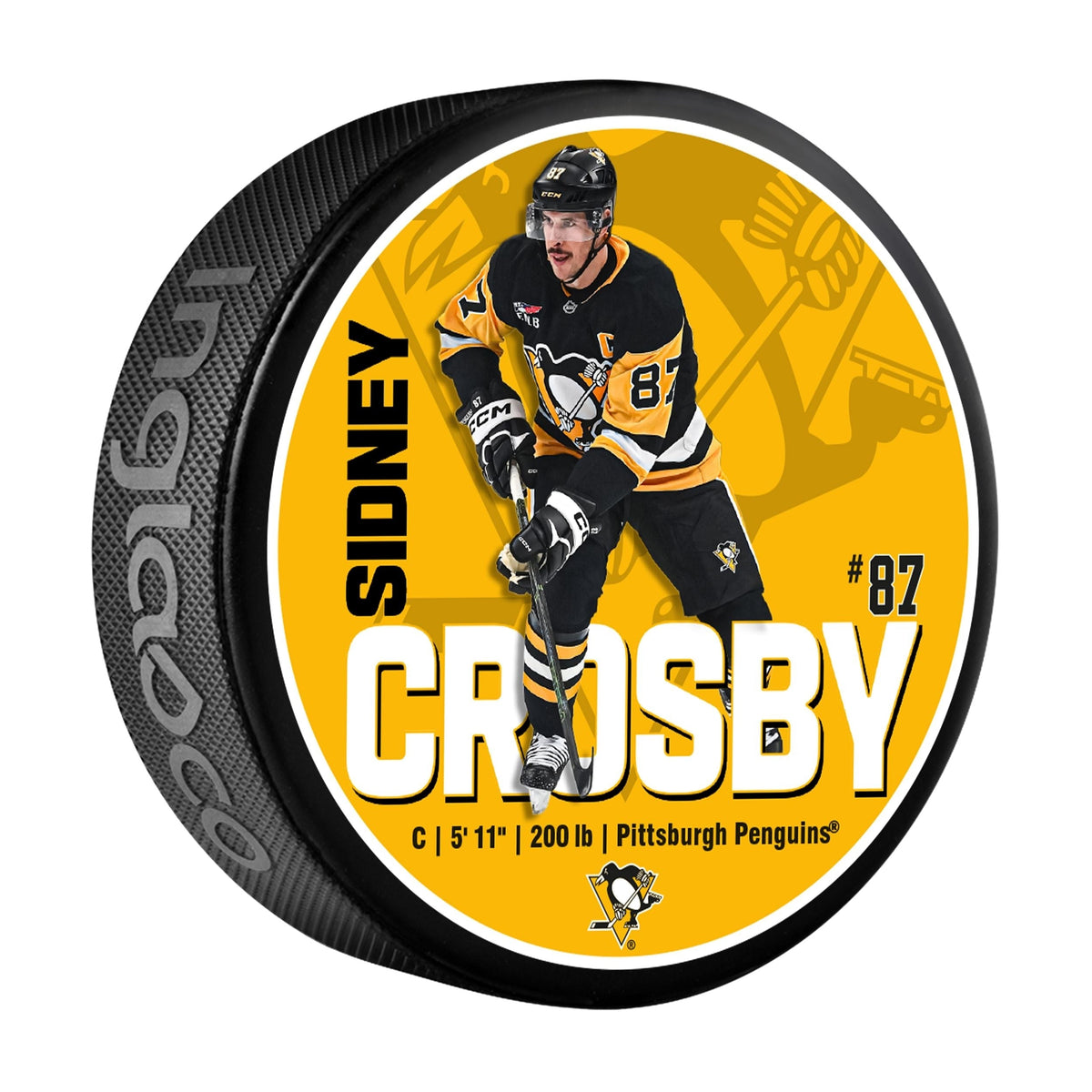 NHL Pittsburgh Penguins Sidney Crosby Hockey Puck, 6-oz
