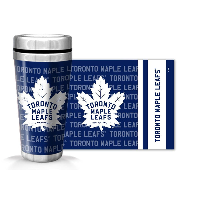 NHL Toronto Maple Leafs Full Wrap Wallpaper Travel Mug, 14-oz K0