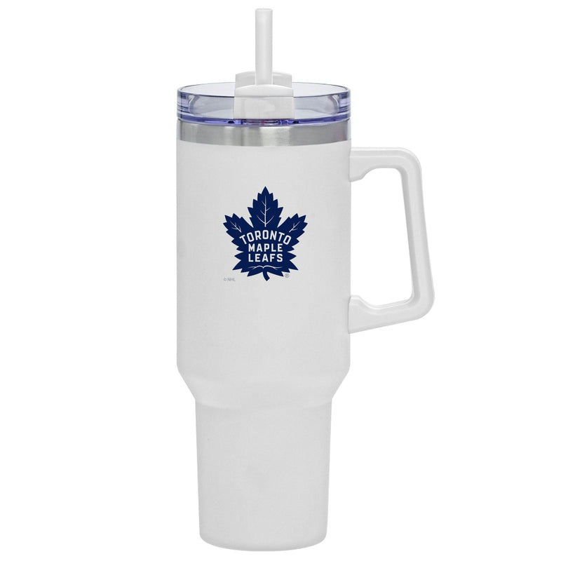 NHL Toronto Maple Leafs Travel Mug with Straw and Handle, 40-oz P0