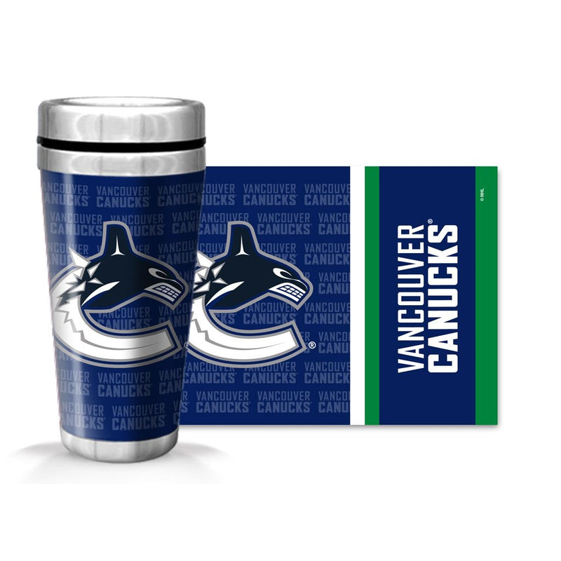 NHL Vancouver Canucks Full Wrap Wallpaper Travel Mug, 14-oz R9