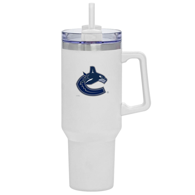 NHL Vancouver Canucks Travel Mug with Straw and Handle, 40-oz P1