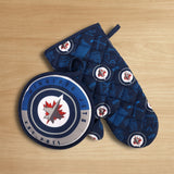NHL Winnipeg Jets Kitchen Oven Mitt Pot Holder Set, 2-pc