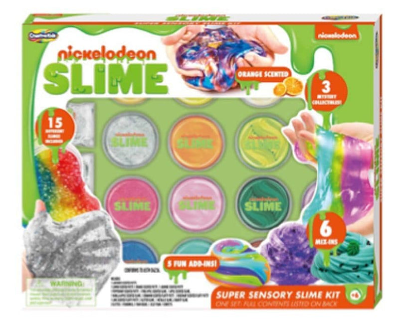 Nickelodeon Super Sensory Slime Kit with 6 Mix-ins E0