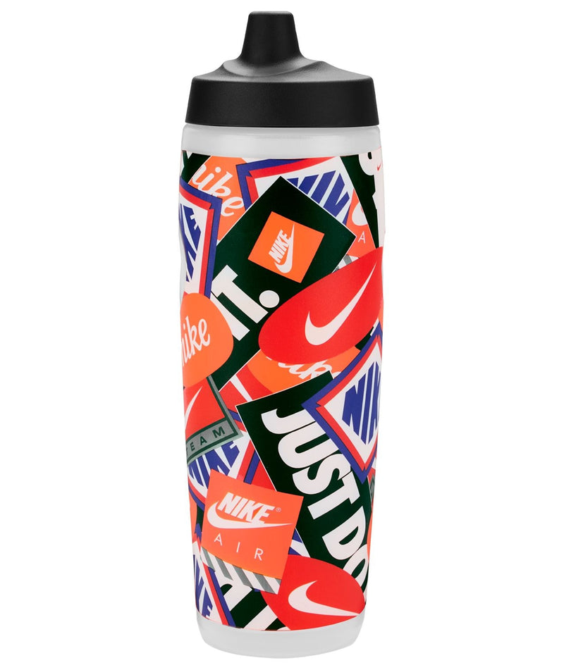 Nike Refuel 24-oz Orange Graphic Squeezable Water Bottle N7