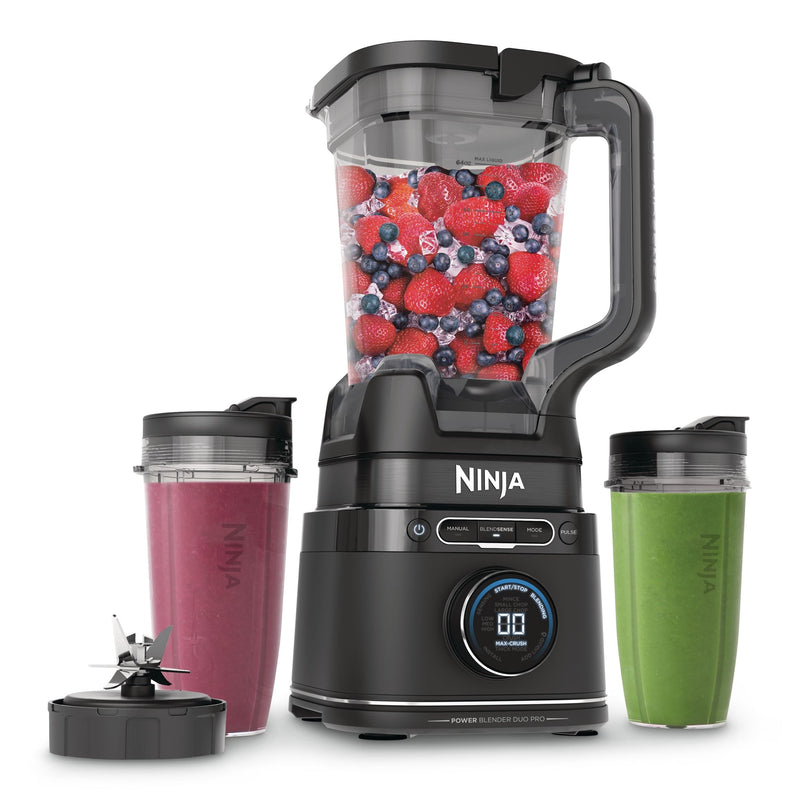 Ninja BlendSense Duo Blender with 72-oz Full-Size Pitcher & Pre-Set Programs, Includes Two 24-oz Single-Serve Cups, 1800W Z1