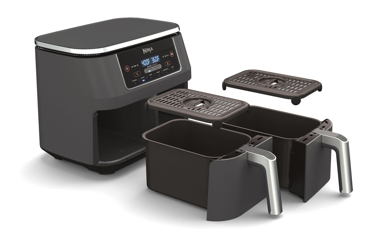 Ninja Foodi 2-Basket Air Fryer with 6 Cooking Functions, 8 Qt