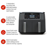 Ninja Foodi 2-Basket Air Fryer with 6 Cooking Functions, 8 Qt
