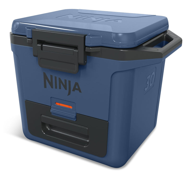 Ninja FrostVault 30-Quart Portable Hard Cooler with DryChill Drawer, 28-L, Blue M4