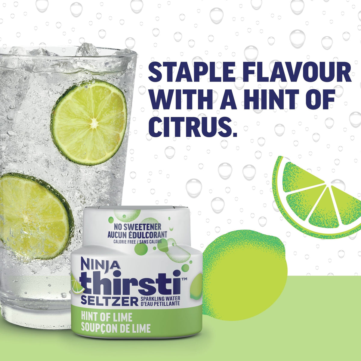 Ninja Thirsti SELTZER Lime Flavoured Water Drops