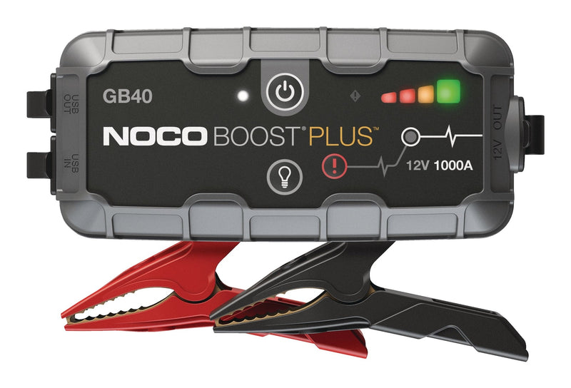 NOCO GB40 Boost Plus Booster Pack/Jump Starter, 1000-Amp, 12V O3