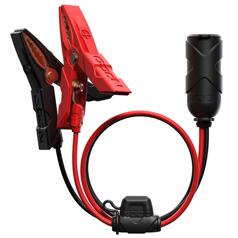 NOCO GC017 12V Socket/Plug to Battery Clamps/Eyelets Adapter W4