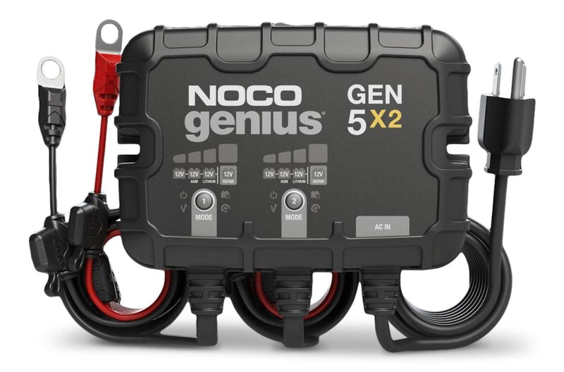 NOCO GEN5X2 Onboard Smart Battery Charger/Maintainer/Desulfator, 2-Bank, 10-Amp, 12V P9