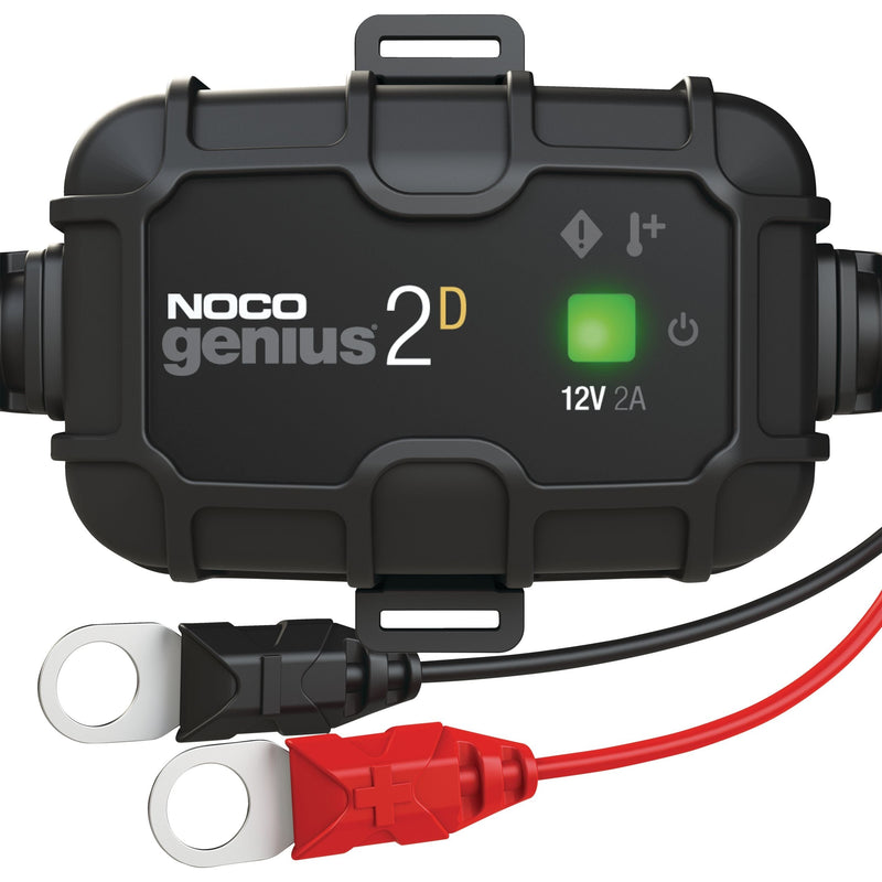 NOCO GENIUS2D Onboard Smart Battery Charger/Maintainer/Desulfator, 2-Amp, 12V J9