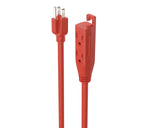 NOMA 50-ft 16/3 Outdoor Extension Cord with 3 Grounded Outlets & Banana End, Orange