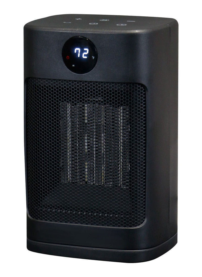 NOMA Digital Electric Personal Ceramic Heater with Remote, 1500W, Black J8