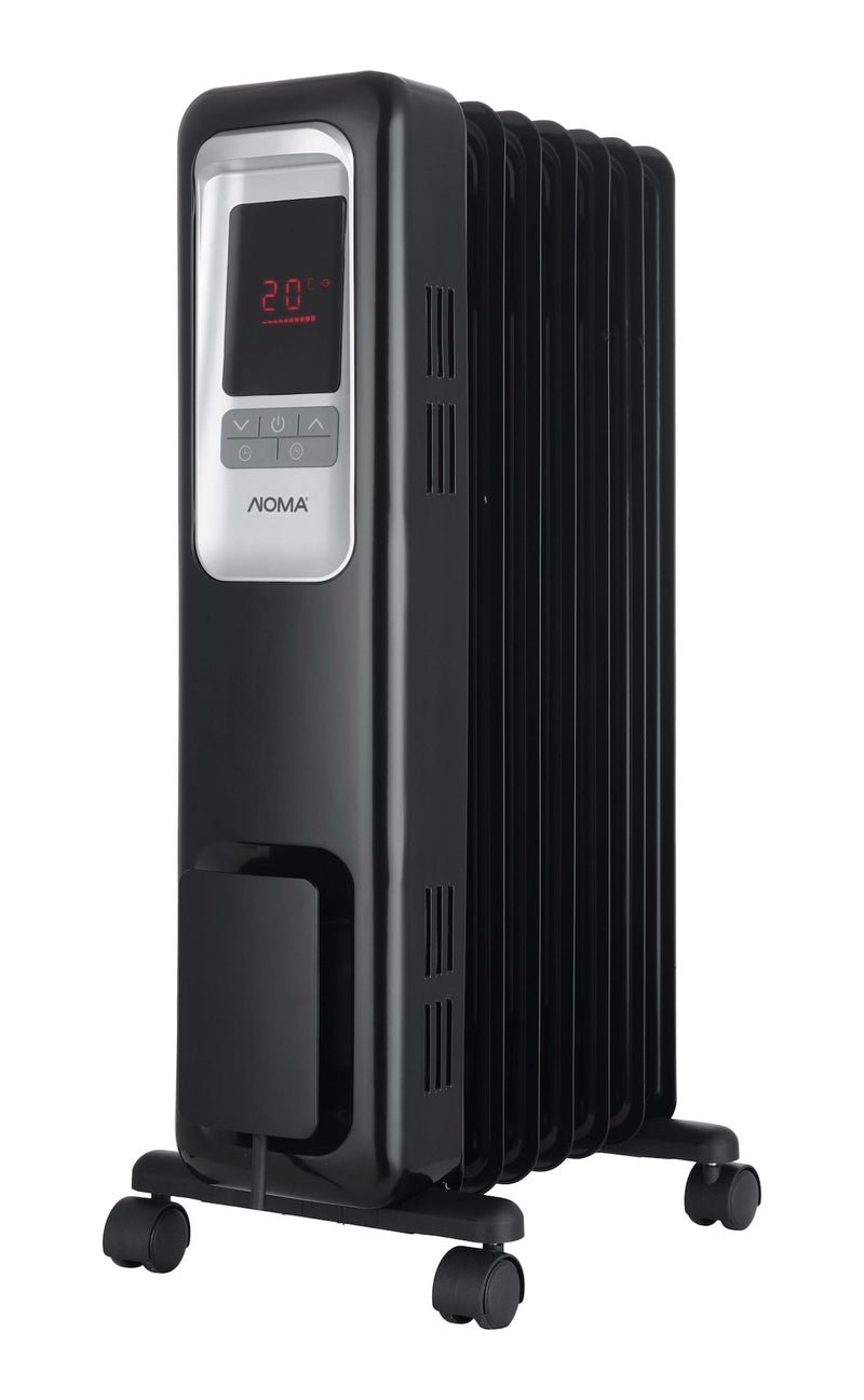 NOMA Digital LED Oil Filled Radiator with Adjustable Thermostat W2