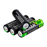 NOMA Li-ion 18650 2000mAh Rechargeable Batteries for Solar & Outdoor Lighting, 3.7V, 4-pk