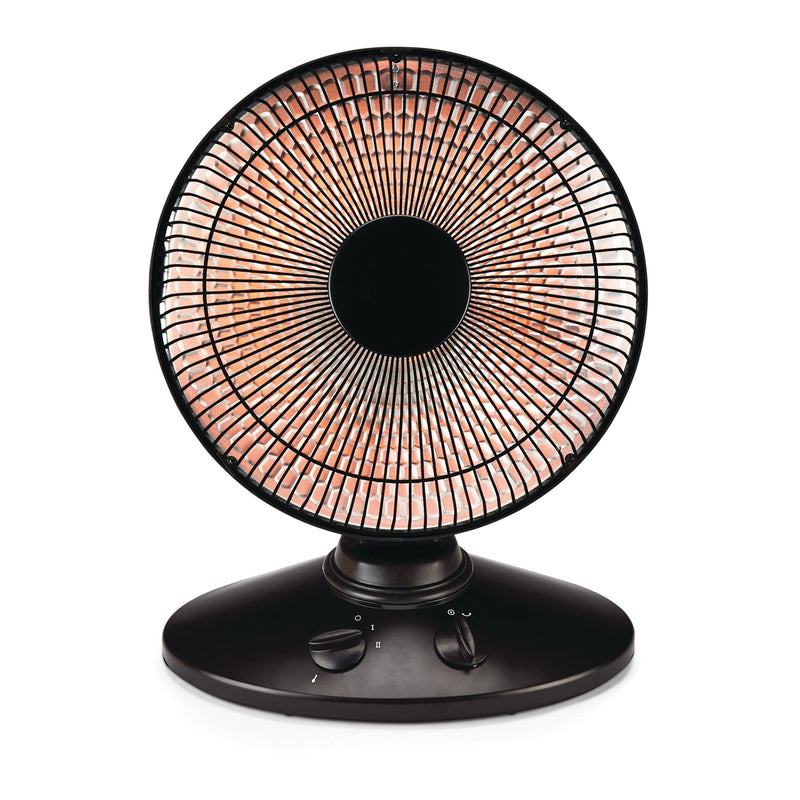 NOMA Oscillating Parabolic Dish Portable Radiant Electric Space Heater, 1000W, Black J4