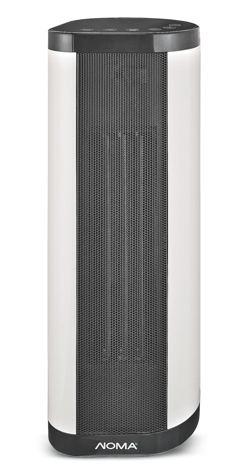 NOMA Oscillating Tower/Baseboard Heater withRemote Control & Thermostat, 1500W, White Y7