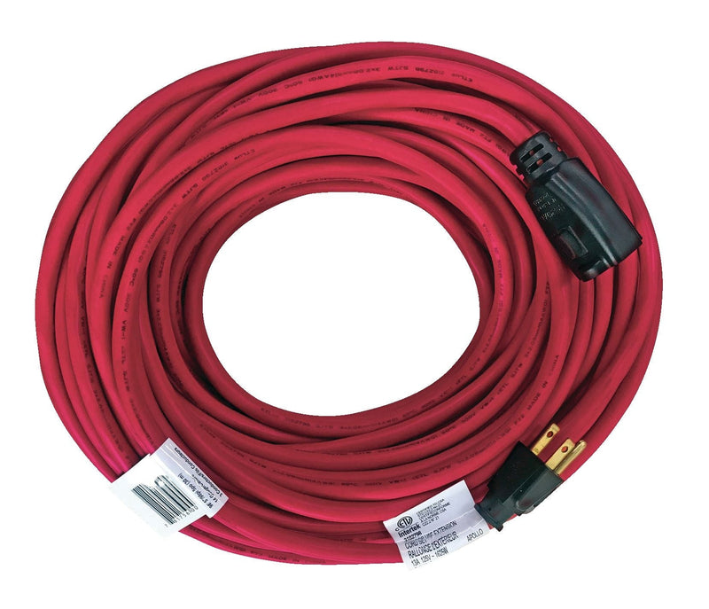 NOMA Outdoor Locking Extension Cord with Grounded Outlet, 98-ft 5-in, Red R6