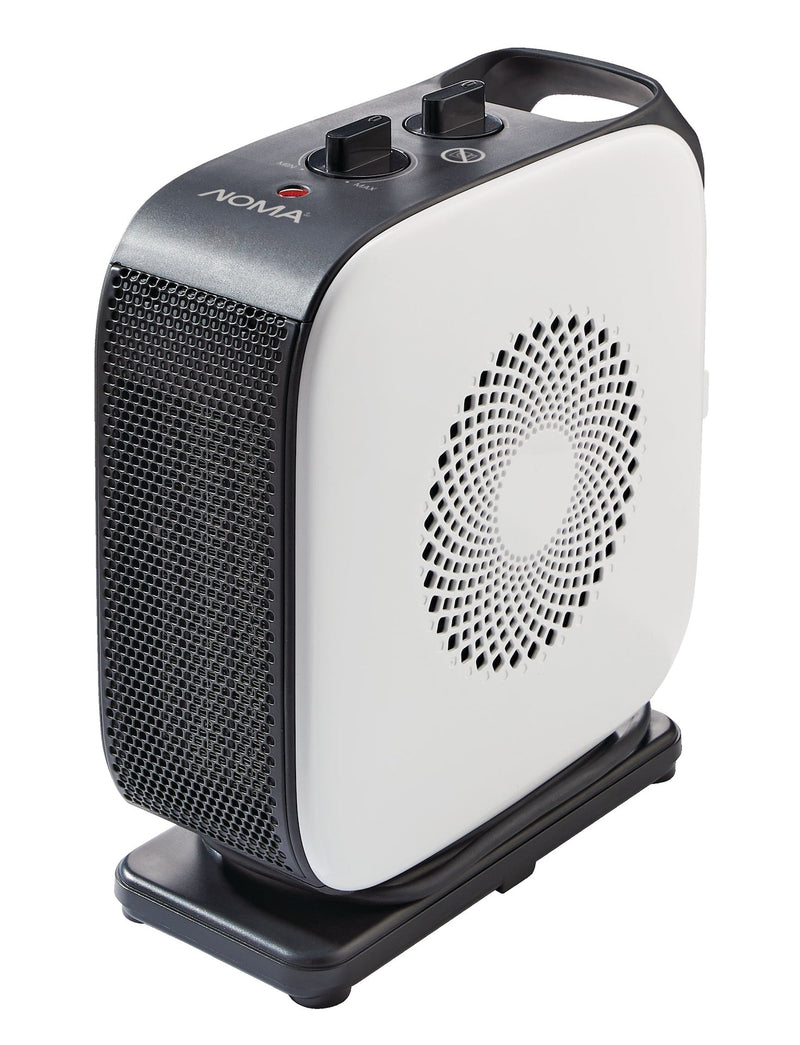 NOMA Portable Oscillating Portable Ceramic Space Heater withThermostat, 1500W, White J8
