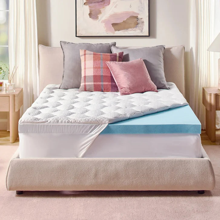 Novaform Pillow Top Plus Gel Memory Foam 4-inch Mattress Topper K1