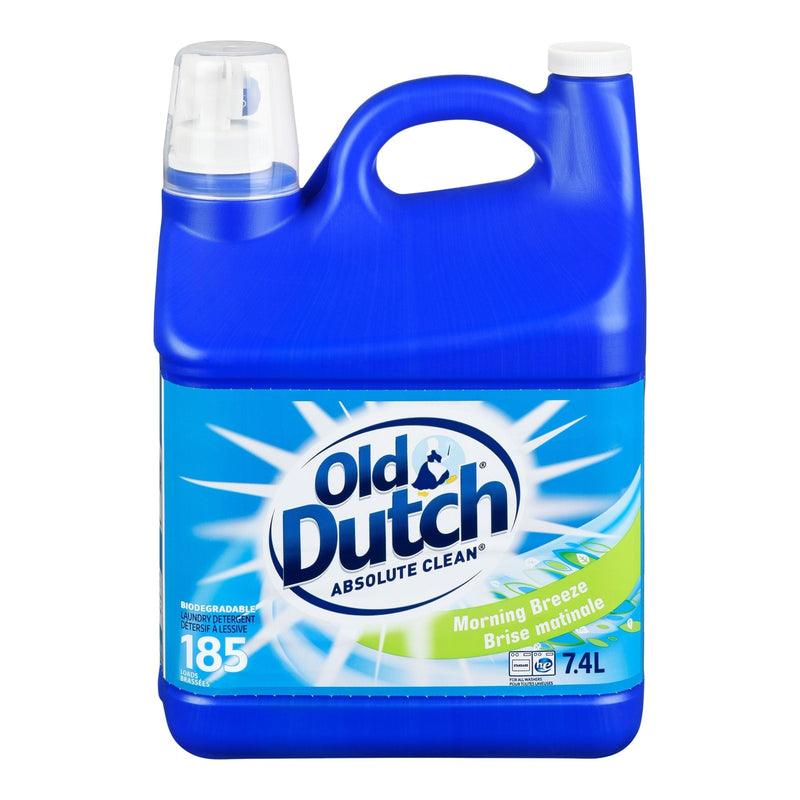 Old Dutch Absolute Clean Liquid Laundry Detergent, Morning Breeze Scent, 185-Load, 7.4-L Y8