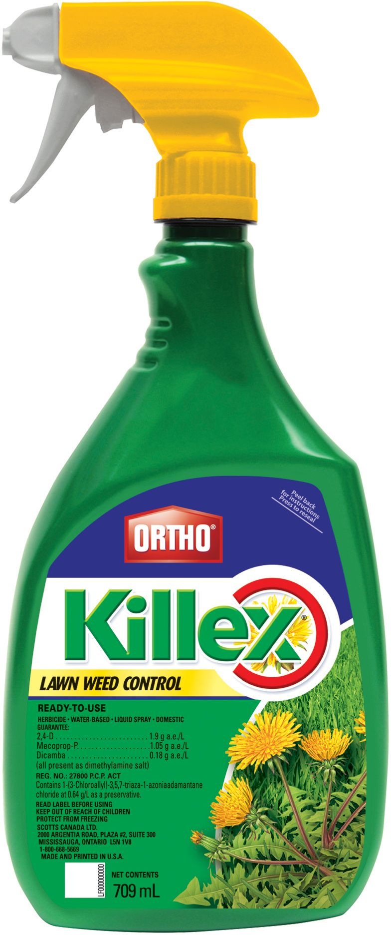 Ortho Killex Ready-to-Use Lawn Weed Control/Killer, Herbicide, 709-mL H1