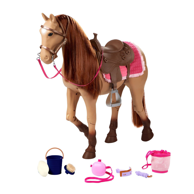 Our Generation Toy Horse Playset with Accessories for Ages 3+, Various Styles Y4