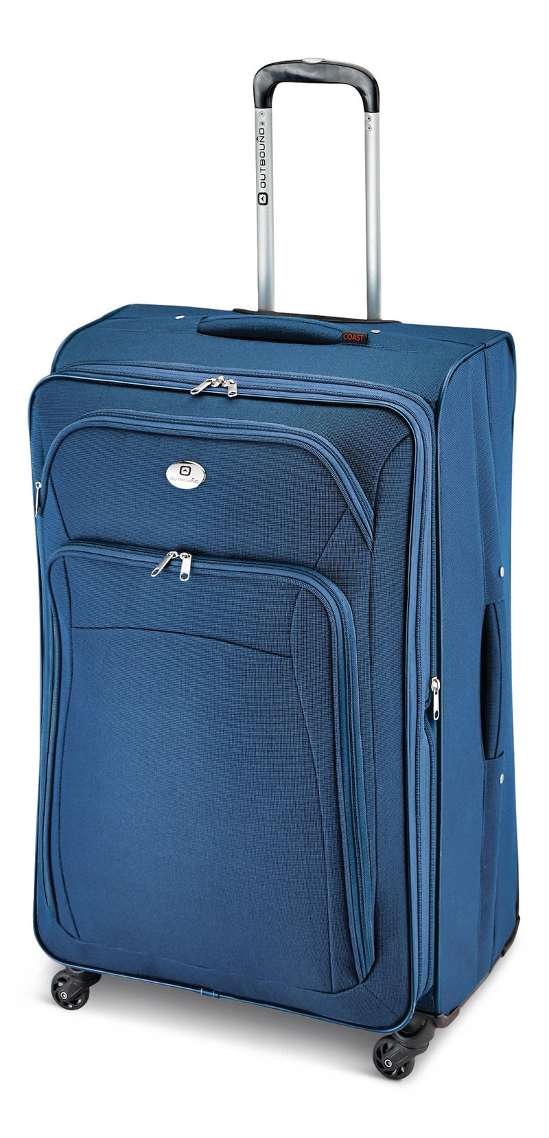 Outbound Coast Expandable Softside Spinner Wheel Travel 28-in Suitcase, Wet Pocket, Blue Q1