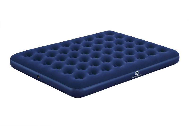 Outbound Queen Single-High Inflatable Air Mattress/Airbed with Flocked Top & Repair Kit N0