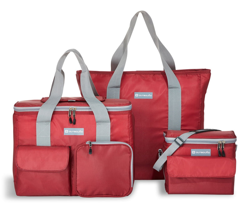Outbound Soft Cooler and Tote Combo, Red, 3-pk Q4